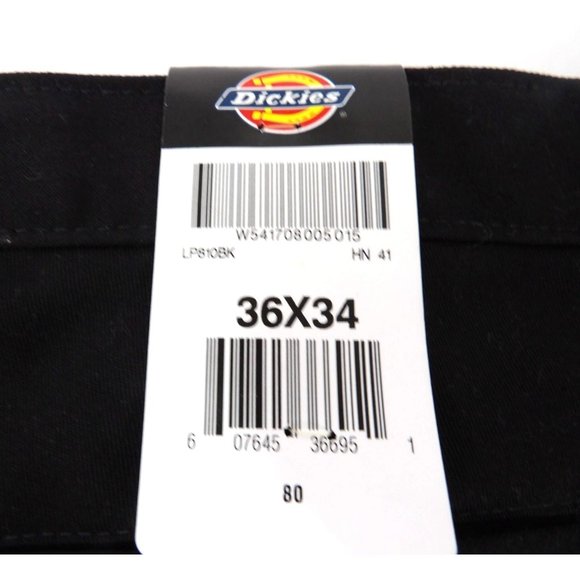Men's Dickies Black Work Pants  36X34 NWT - Picture 2 of 4